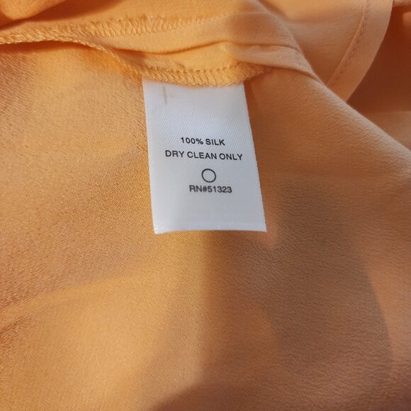 Vince Caputo Silk Crepe de Chine Blouse Sorbet - 1X - NWT $100 obo Stunning! - Picture 3 of 7